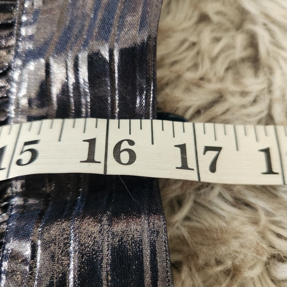 Free People Sabina Musáyev‎ Burnished Metal Pleated Laminate Dark Silver Set XL - Picture 12 of 16